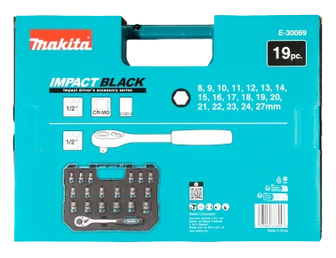 Makita Ratschen- und Schlagnuss-Set 19-tlg.