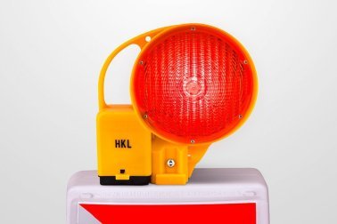 Baustellenlampe Warnlampe Nissen LED mit Batterie ohne Ladekabel