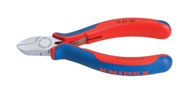 KNIPEX Elektronik-Seitenschneider Nr. 76 22 125, Mehrkomponenten-Griff, 200 mm