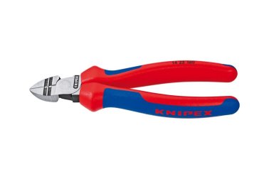 KNIPEX Abisolier-Seitenschneider Nr. 14 22 160, Mehrkomponenten-Griff, 160mm