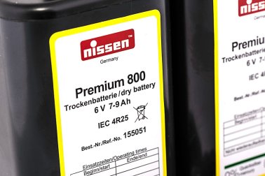 Nissen Premium 800 4R25 Batterie 6 Volt max. 9000mAh Kapazität