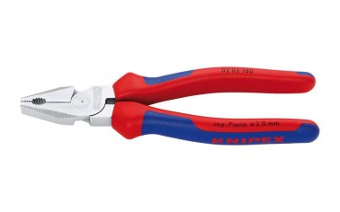 KNIPEX Kraft-Kombizange Mehrkomponenten-Griff, verchromt