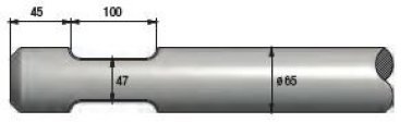Spitzmeißel passend für Epiroc/Atlas Copco - Variante: SB 200, SB 202, SBC 410, TEX 180H