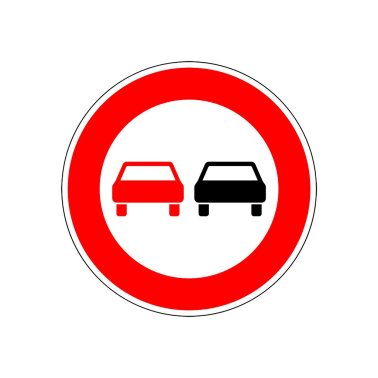 Verkehrszeichen VZ 276 "Überholverbot für Kraftfahrzeuge aller Art"