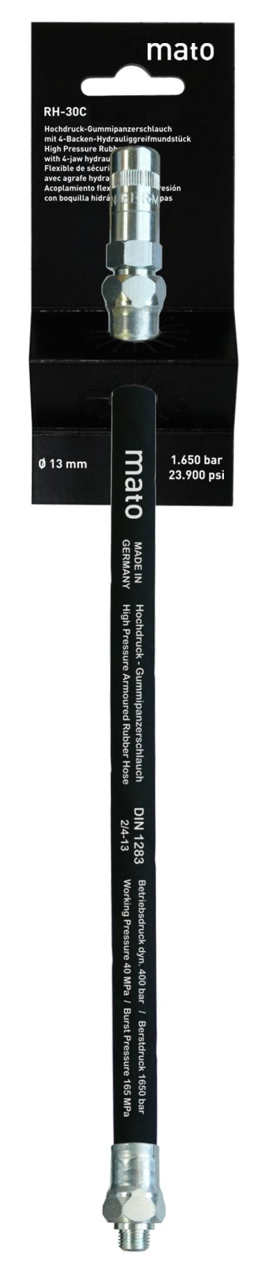 Fettpressenschlauch Mato 3/8" mit Mundstück
