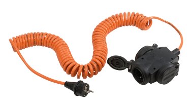 Spiral-Kabel 1-5m 230V 3-fach