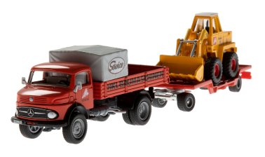Siku Modell - HKL Mercedes LKW mit Kramer Radlader 411