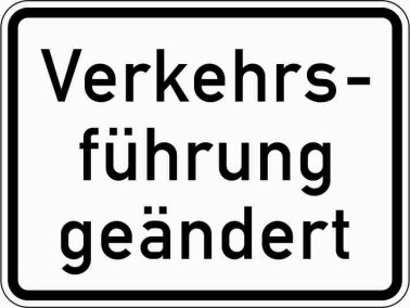 VZ 1008-31 Verkehrsführung geändert