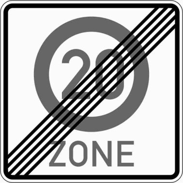 VZ 274.2-20 Beginn einer Tempo 20-Zone