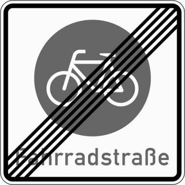 VZ 244.2 Ende einer Fahrradstraße