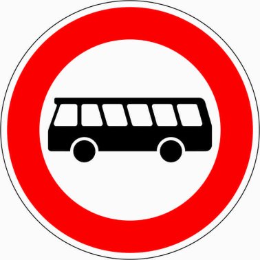 VZ 257-54 Verbot für Kraftomnibusse