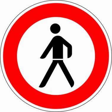 VZ 259 Verbot für Fußgänger
