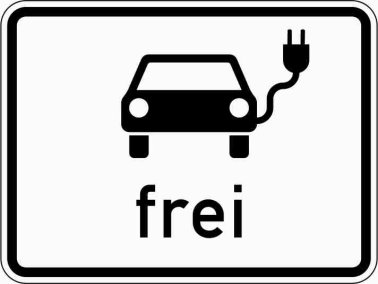VZ 1024-20 elektrisch betriebene Fahrzeuge frei