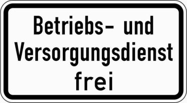 VZ 1026-39 Betriebs- und Versorgungsdienst frei