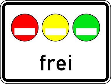 VZ 1031-50 Freistellung vom Verkehrsverbot nach § 40 Absatz 1 des Bundes-Immissionsschutzgesetzes (grüne und gelbe Plakette)