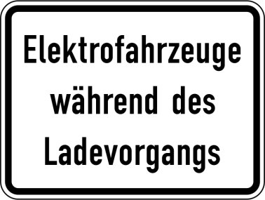 VZ 1050-32 Elektrofahrzeuge während des Ladevorgangs