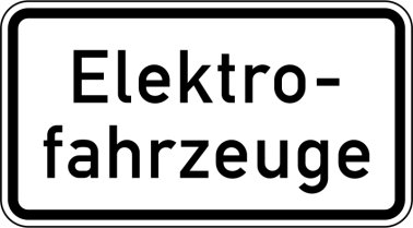 VZ 1050-33 Elektrofahrzeuge