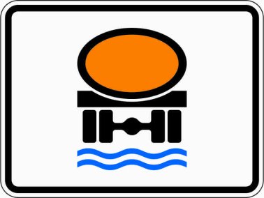 VZ 1052-31 Streckenverbot für Fahrzeuge mit wasser?gefährdender Ladung