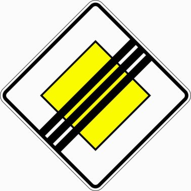 VZ 307 Ende der Vorfahrtstraße
