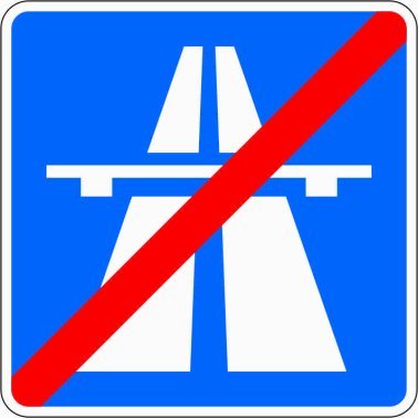 VZ 330.2 Ende der Autobahn