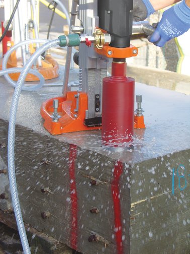 Aktion Norton Clipper Komplett-Set Kernbohrgerät CDR163 / CDM204 mit drei Bohrkronen 82 mm, 112 mm, 132 mm