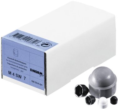 Kunststoff-Abdeckkappe für Sechskantschrauben, grau