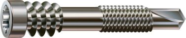 SPAX Terrassenschraube Alu, Fixiergewinde, Zylinderkopf, T-STAR plus T25, Bohrspitze, Edelstahl rostfrei A2