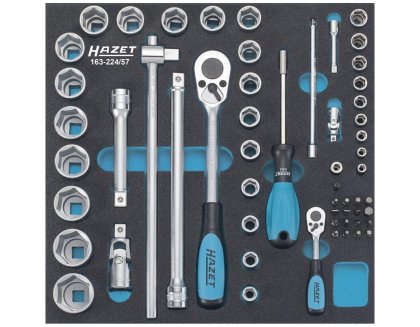 HAZET Werkzeugmodul Steckschlüssel 1/4" und 1/2" 163-224/57