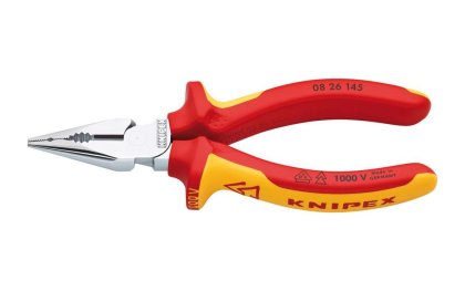 KNIPEX Spitz-Kombizange VDE Mehrkomponenten-Griff, verchromt