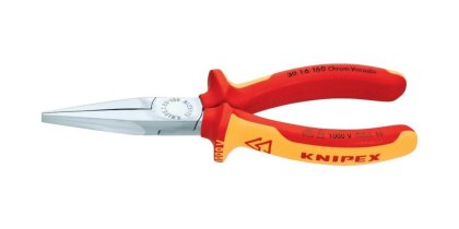 KNIPEX VDE-Langbeckzange, flache Backen