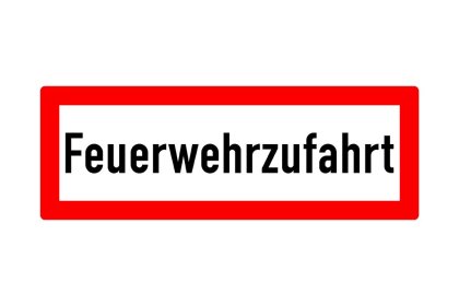 Hinweisschild WH6 "Feuerwehrzufahrt"