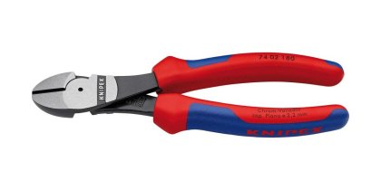 KNIPEX Kraft-Seitenschneider, Mehrkomponenten-Griff, poliert