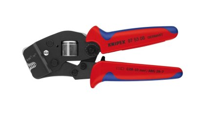 KNIPEX Crimpzange Nr. 97 53 08 für Aderendhülsen, selbsteinstellend, 0,08-10 qmm