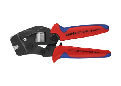 KNIPEX Crimpzange Nr. 97 53 09 für Aderendhülsen, selbsteinstellend, 0,08-10 + 16 qmm