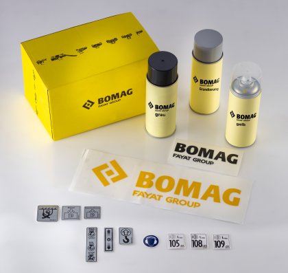 Bomag Ausbesserungskit Lack & Aufkleber