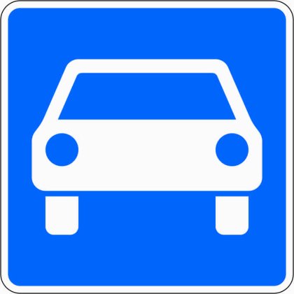 VZ 331.1 Kraftfahrstraße