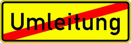 VZ 457.2 Ende der Umleitung