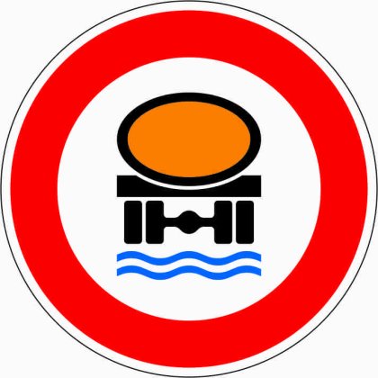 VZ 269 Verbot für Fahrzeuge mit wassergefährdender Ladung