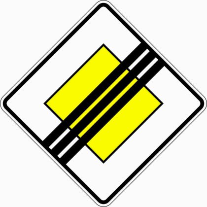 VZ 307 Ende der Vorfahrtstraße
