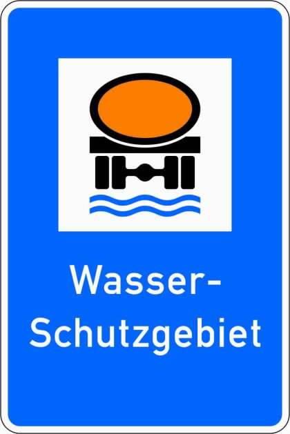 Verkehrszeichen VZ 354 Wasserschutzgebiet