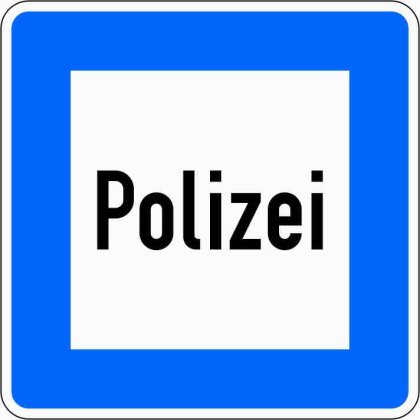 Verkehrszeichen VZ 363 Polizei