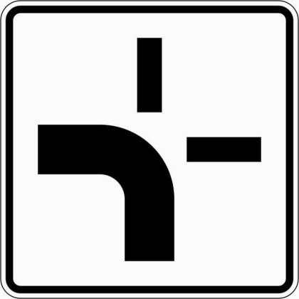 VZ 1002-10 Verlauf einer Vorfahrtstraße