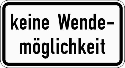 VZ 1008-34 Keine Wendemöglichkeit