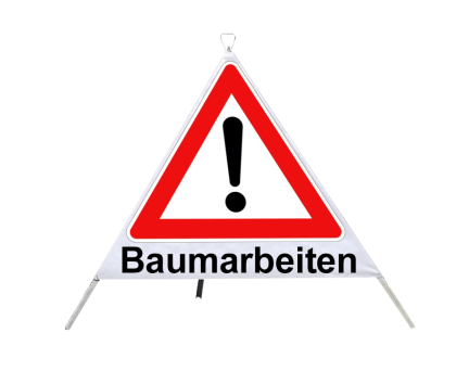 Nissen Faltsignal TrioSign 70 VZ 101 „Baumarbeiten“