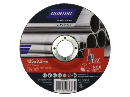 Norton Clipper Trennscheibe Stahl - Größe: 125x3,2x22,23 mm