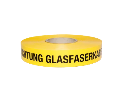 Trassenwarnband ACHTUNG GLASFASERKABEL