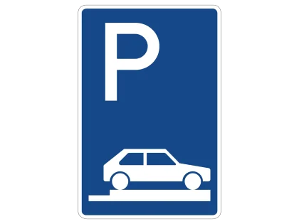 VZ 315-85 Parken auf Gehwegen