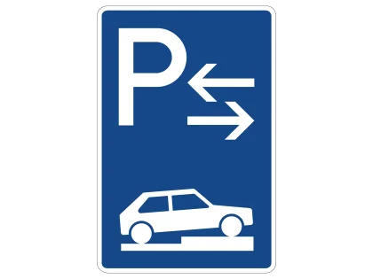 VZ 315-78 Parken auf Gehwegen Mitte