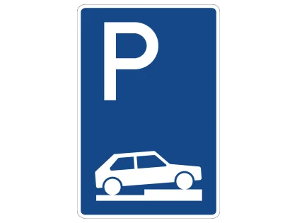 VZ 315-75 Parken auf Gehwegen