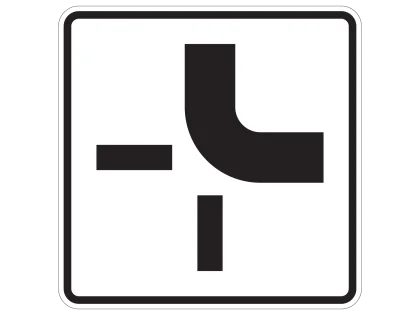 VZ 1002-21 Verlauf einer Vorfahrtstraße
